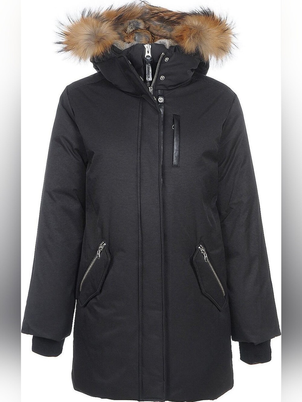 MACKAGE Women's Hooded Parka Coat with Fur Trim